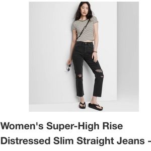 Wild fable, black straight jeans